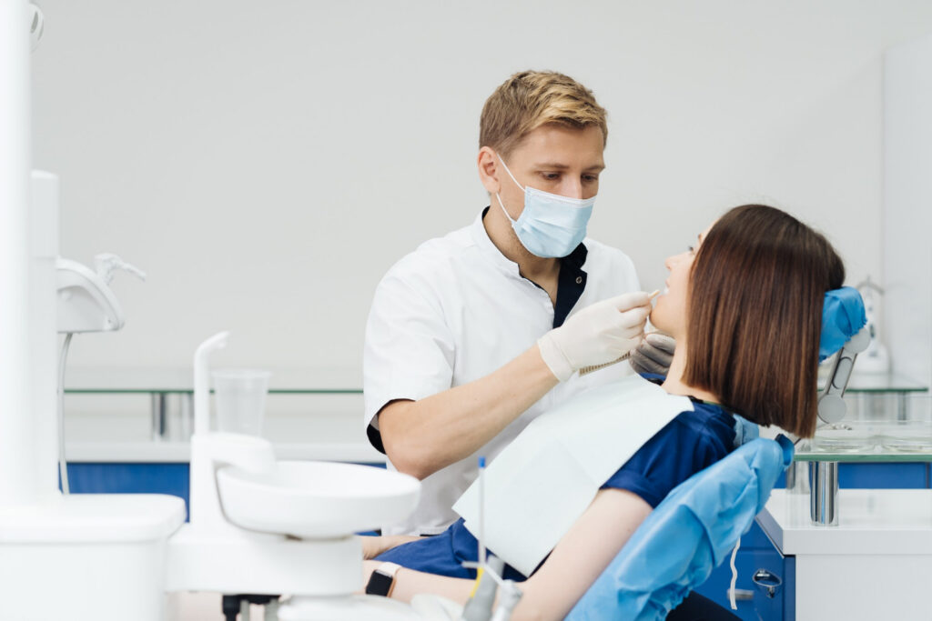 Custom dentures providing a functional and natural-looking smile.