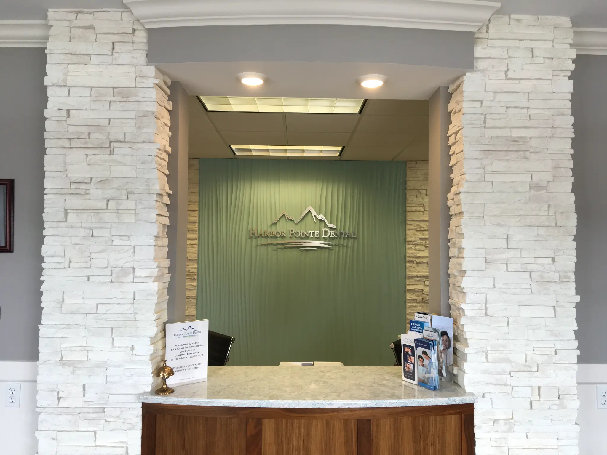 Front desk at Harbor Pointe Dental in Petoskey